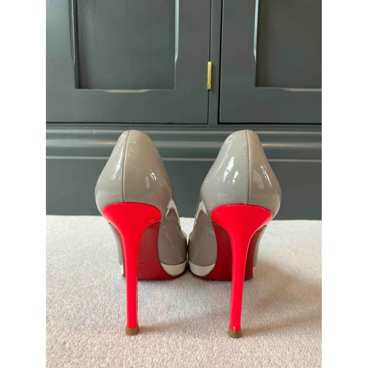Pigalle Plato patent leather heels Christian Louboutin