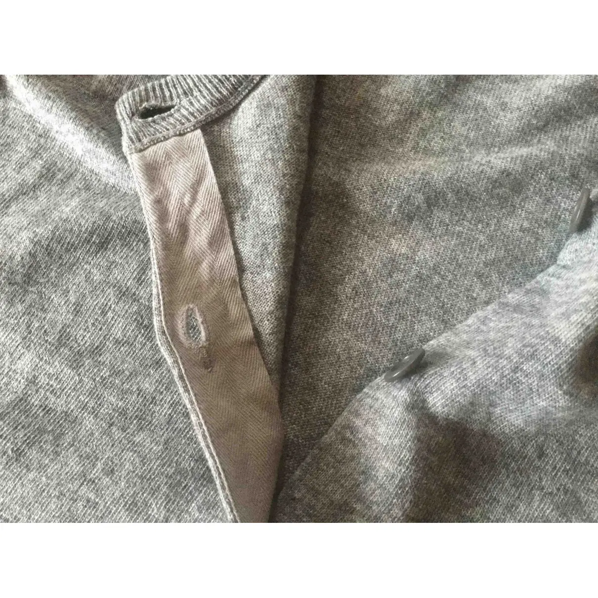Grey Polyester Knitwear Miu Miu