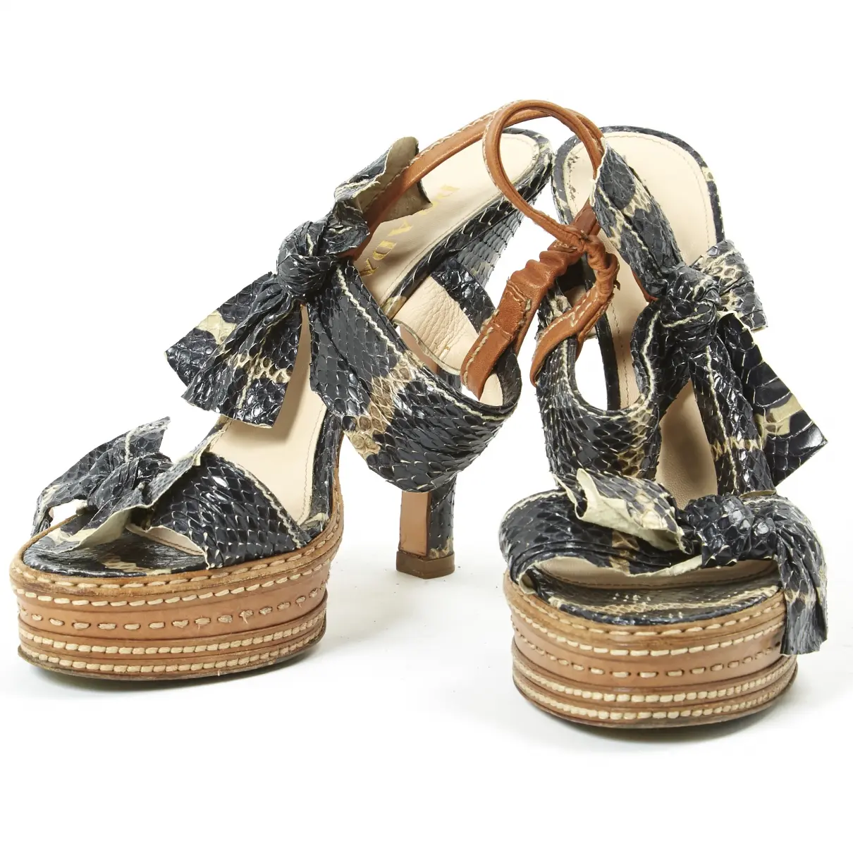 Prada Python sandals for sale