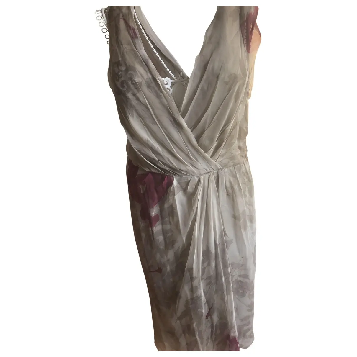 Silk mid-length dress Alberta Ferretti