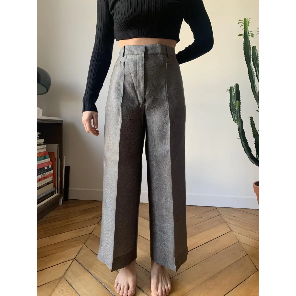 Silk large pants Celine