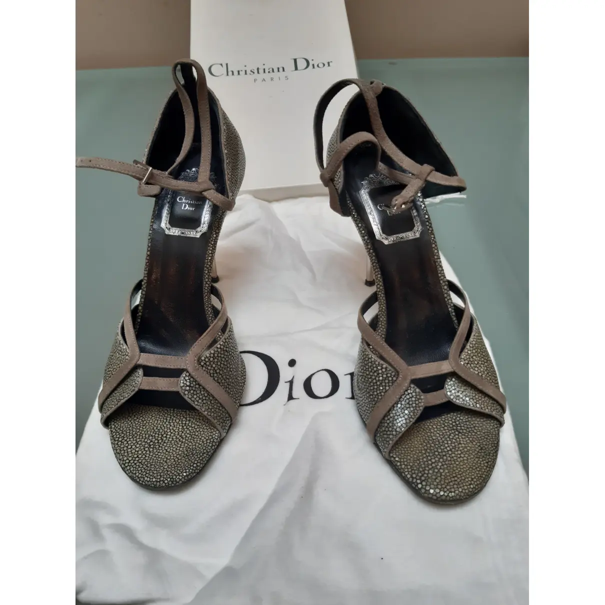Stingray sandals Dior
