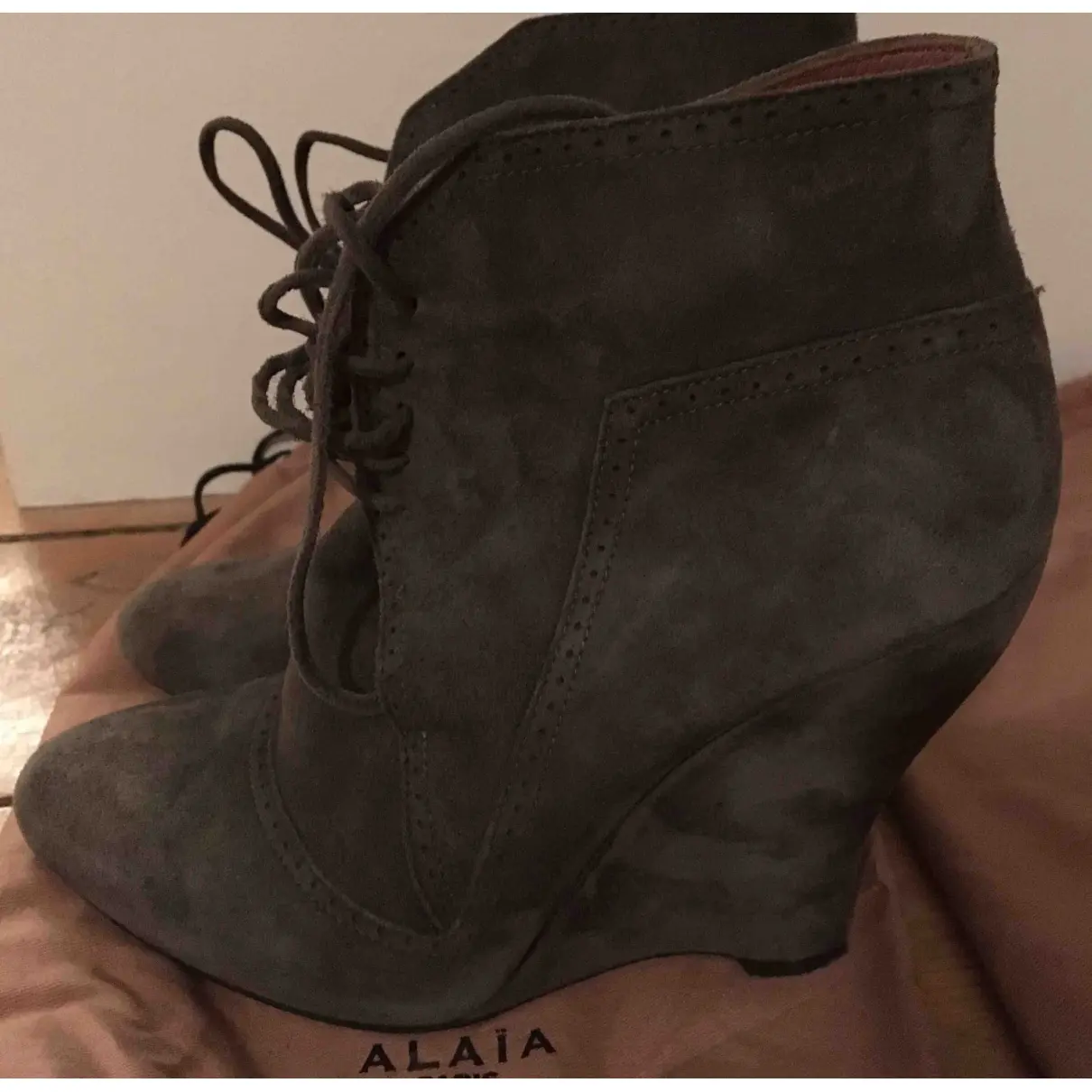 Buy Alaïa Lace up boots online