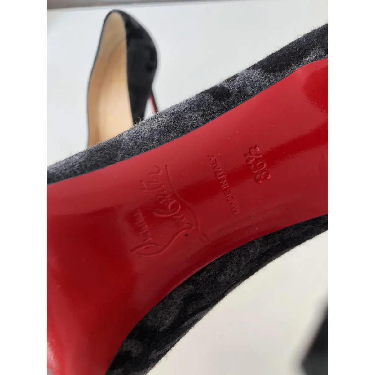 Buy Christian Louboutin Pigalle tweed heels online