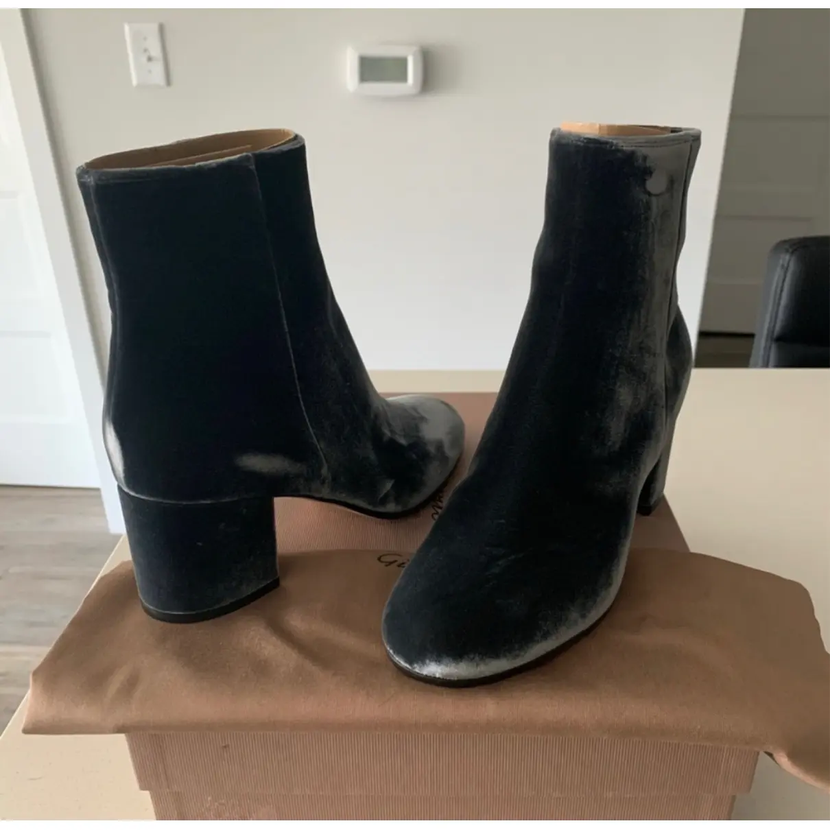 Buy Gianvito Rossi Velvet ankle boots online