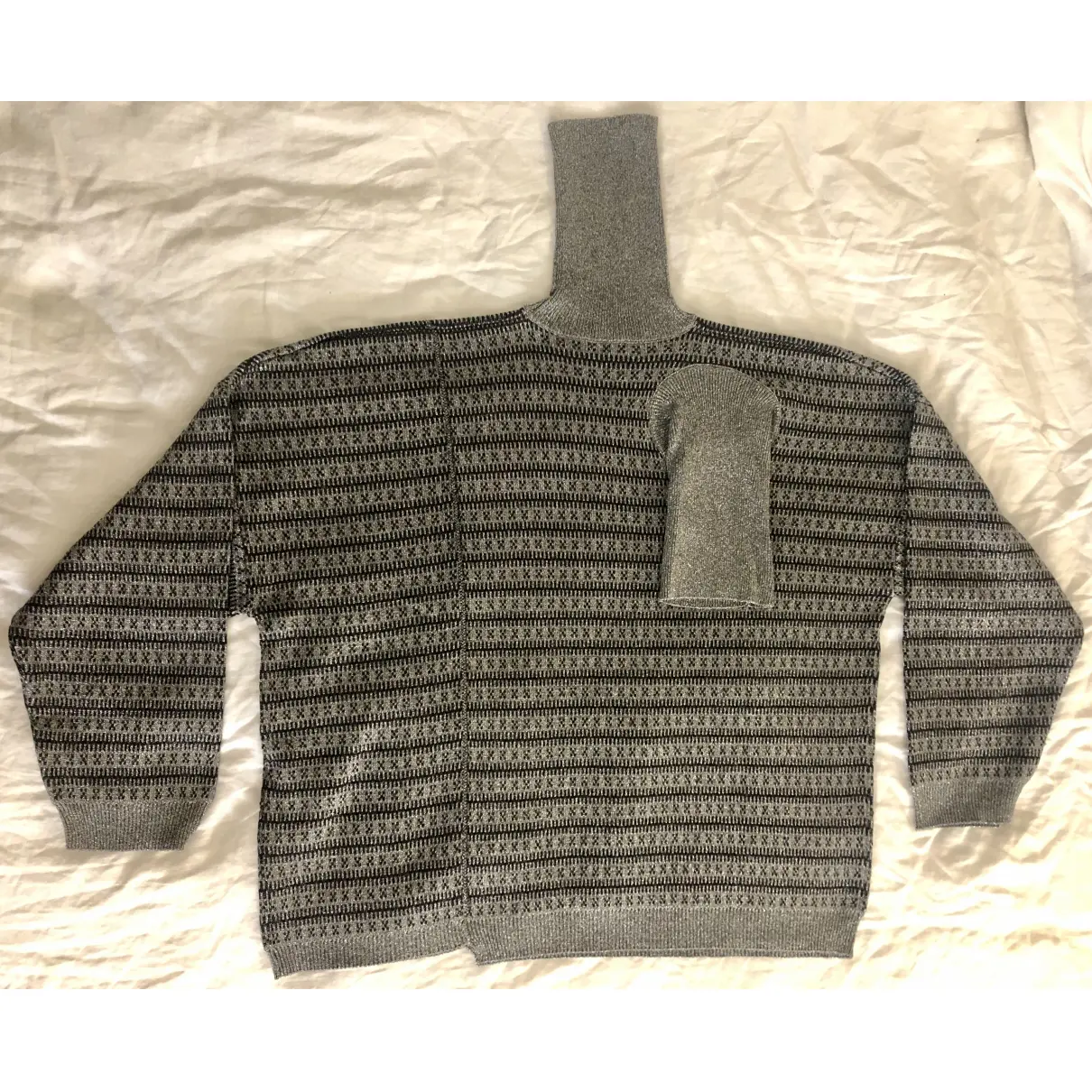 Buy Raf Simons Grey Viscose Knitwear & Sweatshirt online