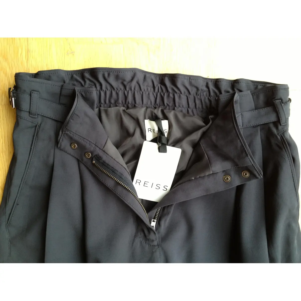 Reiss Grey Viscose Trousers for sale