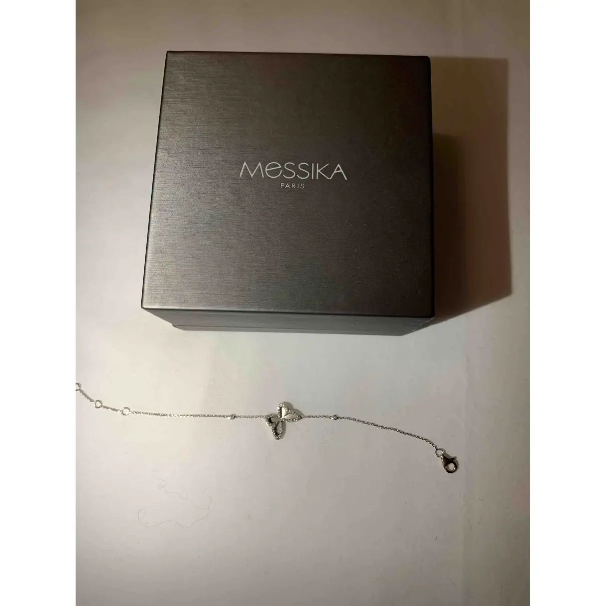 Buy Messika Butterfly white gold bracelet online