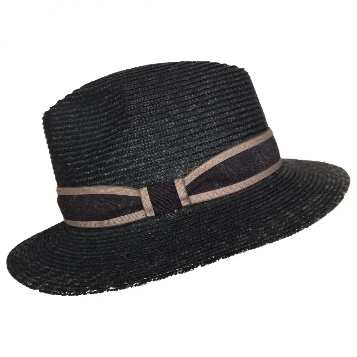 Grey Wicker Hat Lanvin