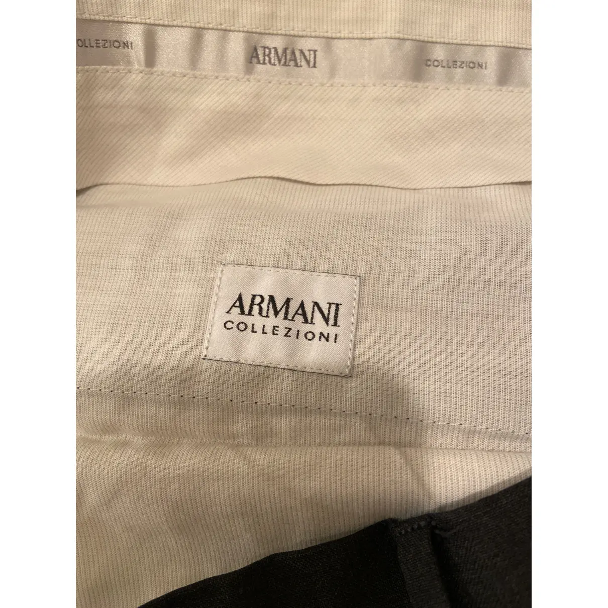 Wool trousers Armani Collezioni