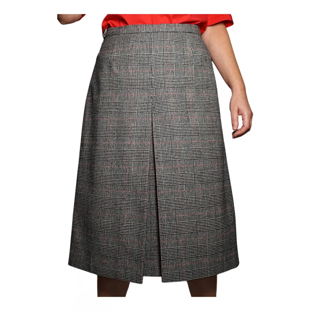 Buy Burberry Wool mid-length skirt online - Vintage