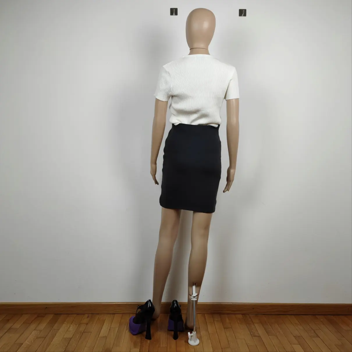 Wool mini skirt Callaghan - Vintage