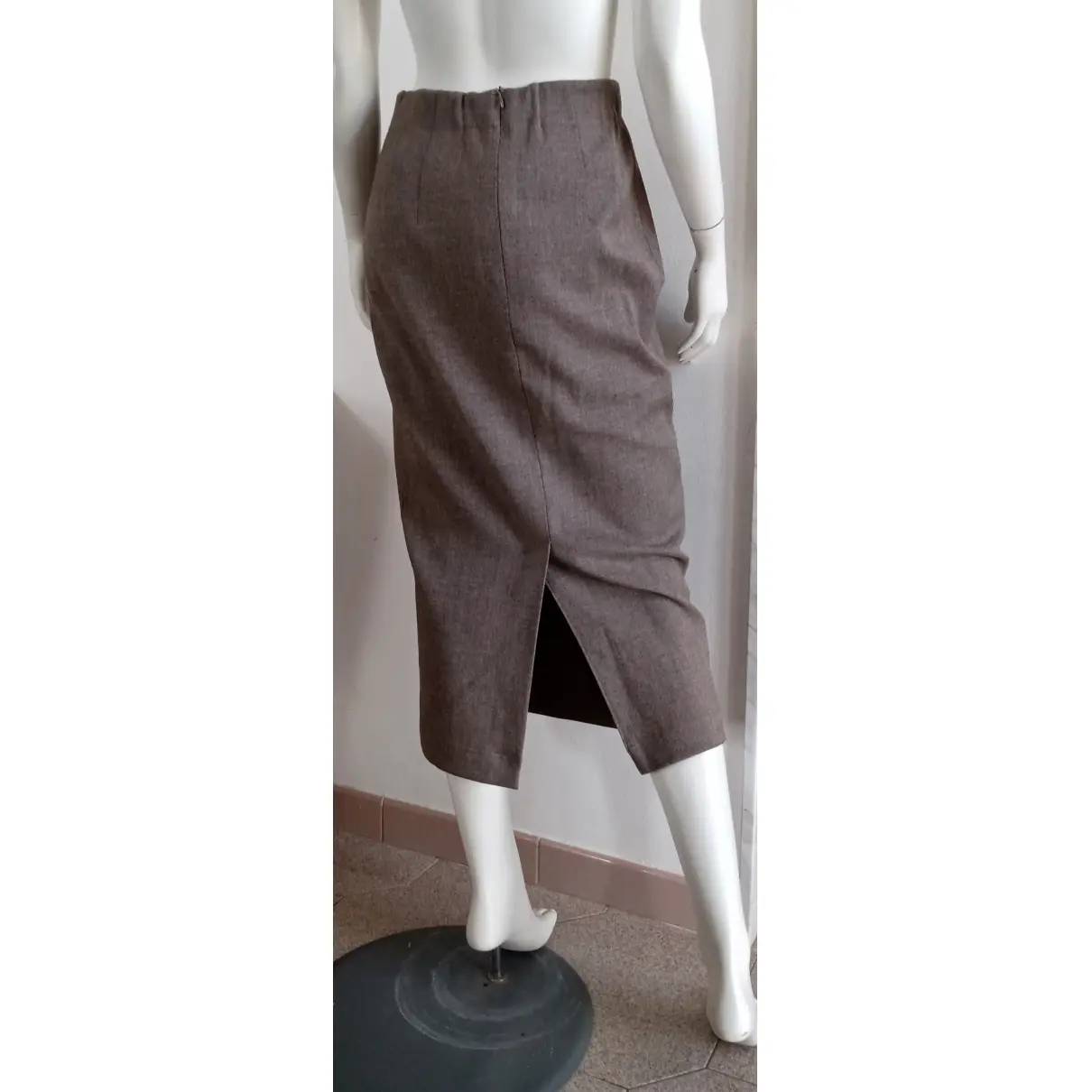 Buy CARACTERE Wool maxi skirt online - Vintage
