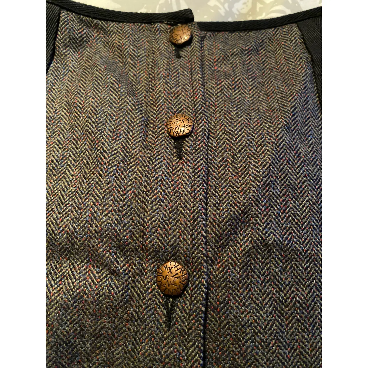 Wool mini skirt Christian Lacroix - Vintage