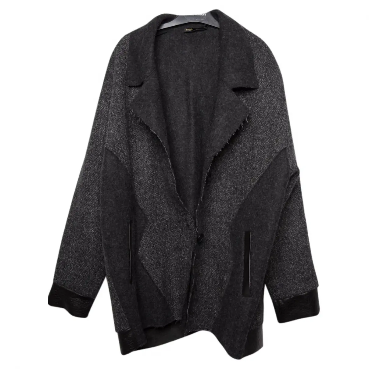 Grey Wool Coat Maje