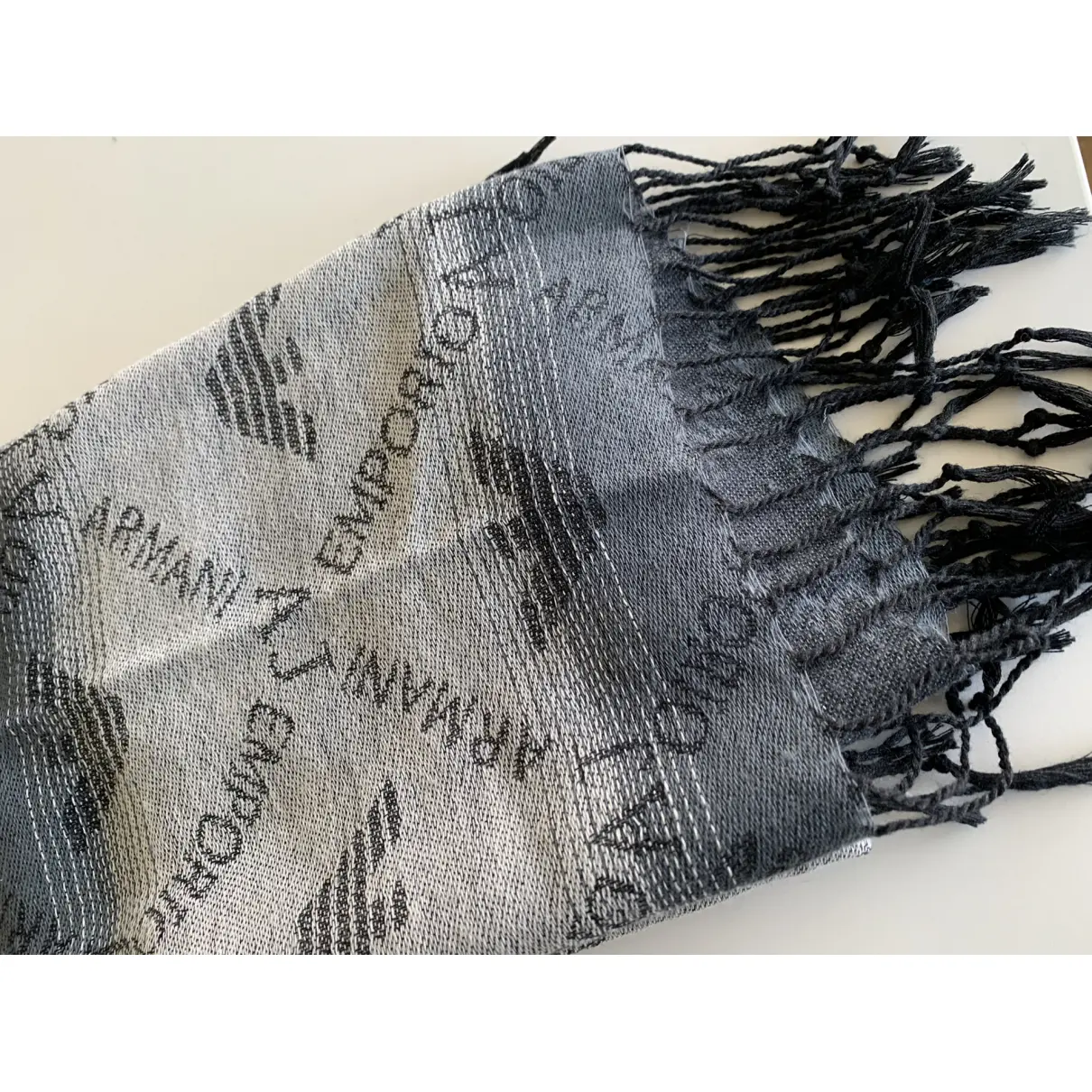 Buy Emporio Armani Wool scarf & pocket square online