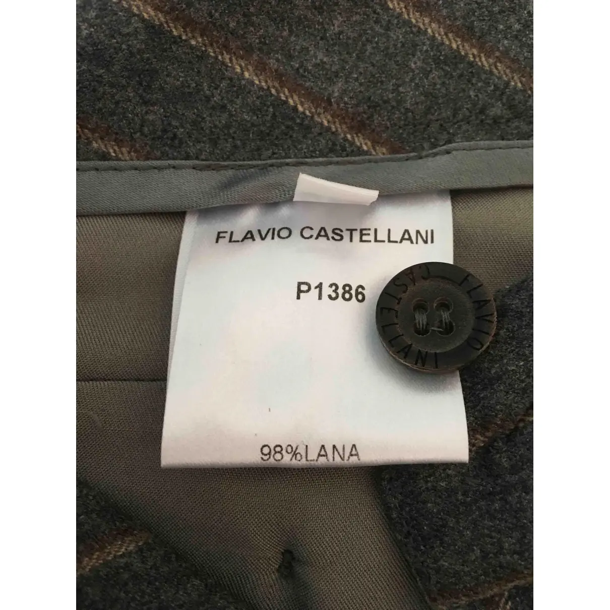 Wool large pants Flavio Castellani