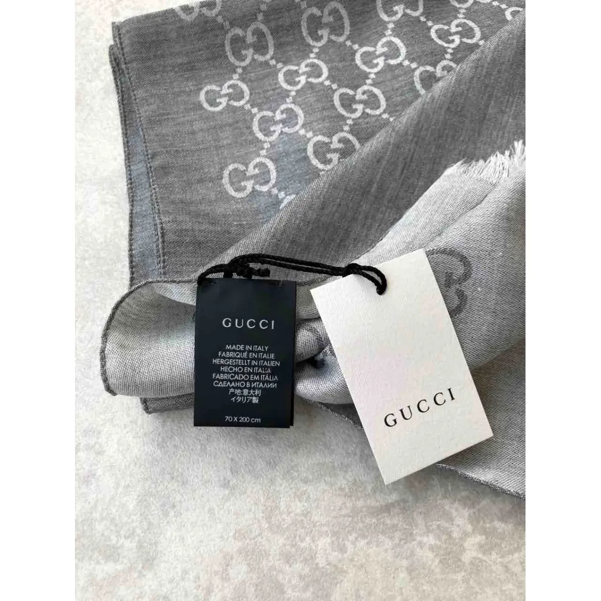 Wool scarf & pocket square Gucci