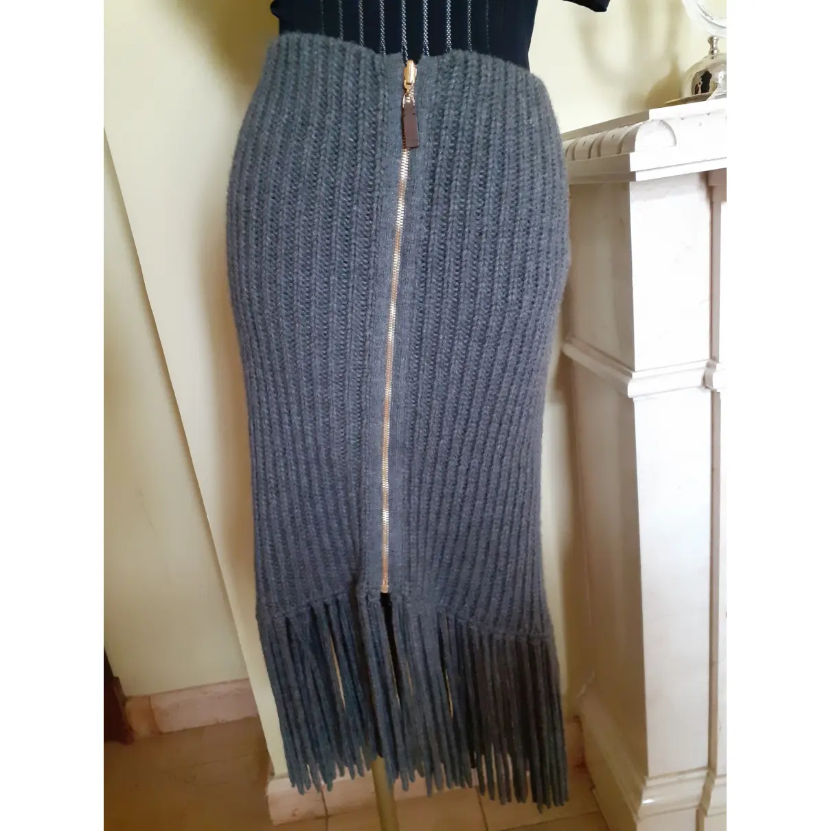 Buy Gucci Wool mid-length skirt online