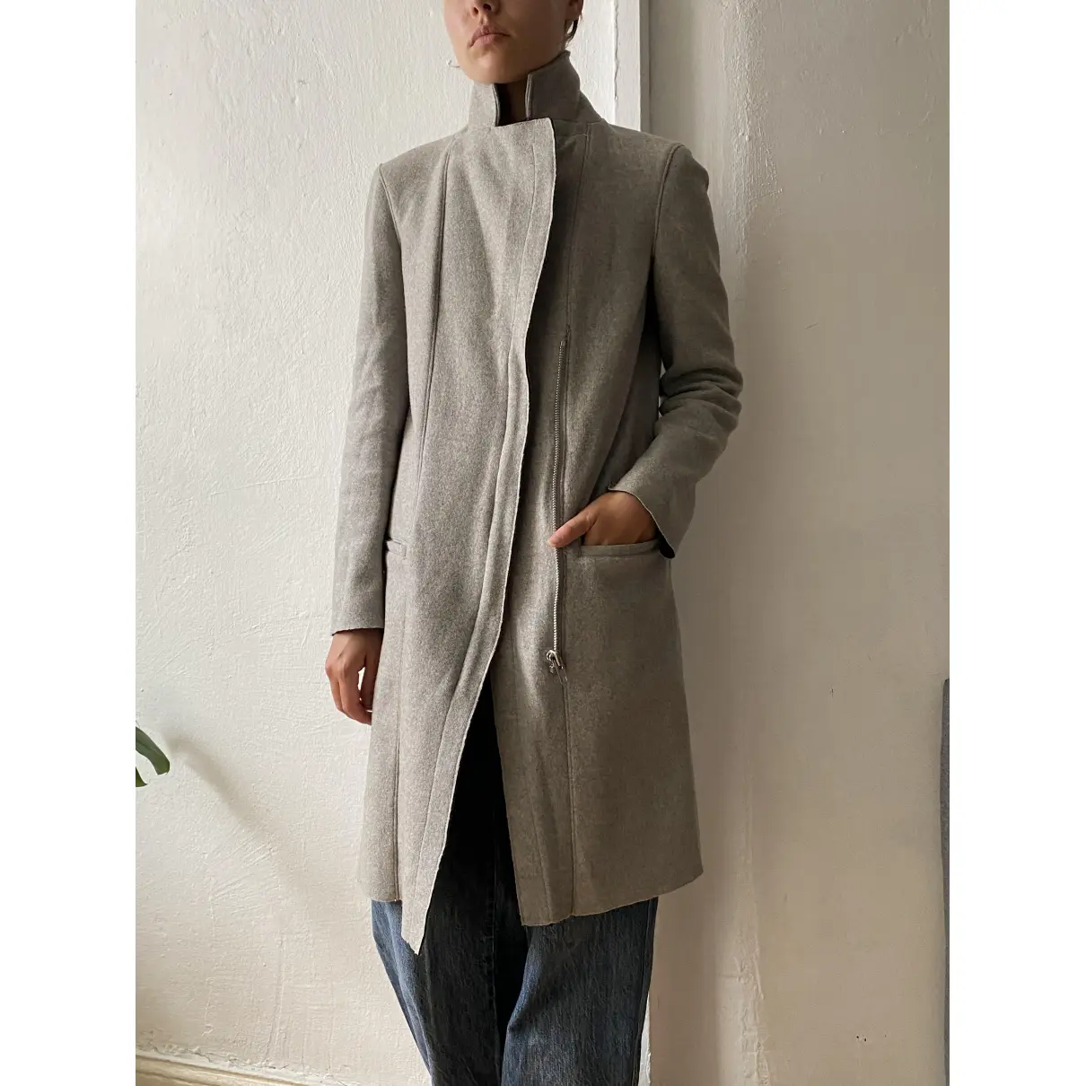 Buy Helmut Lang Wool coat online
