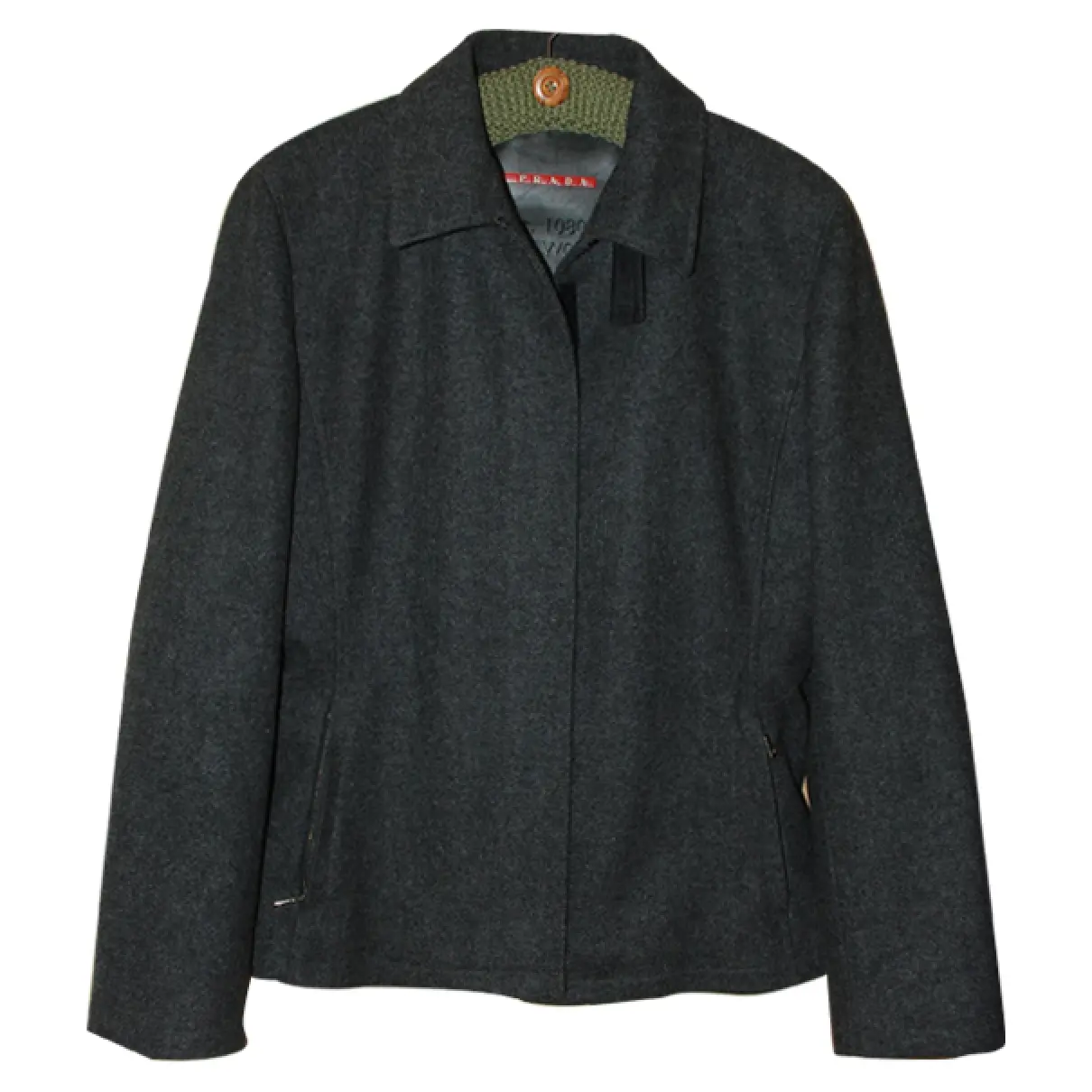 Grey Wool Jacket Prada