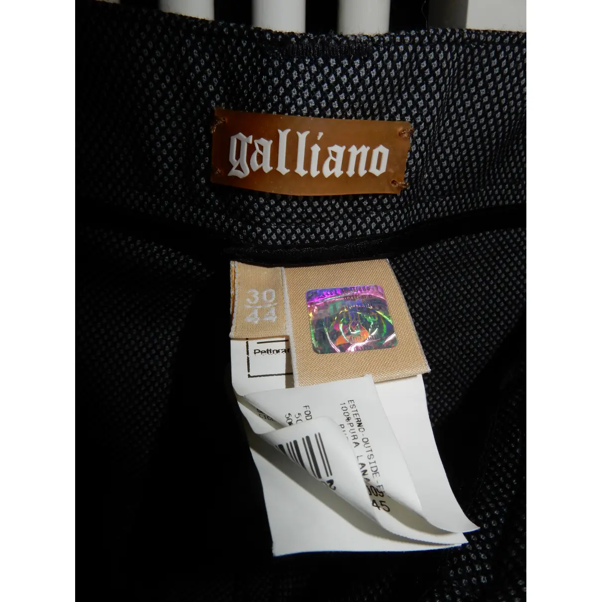 Luxury John Galliano Trousers Women - Vintage