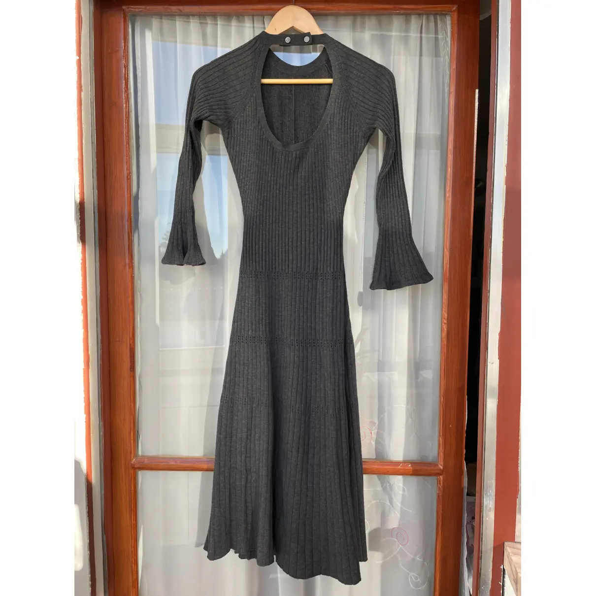 Buy Sandro Wool mid-length dress online