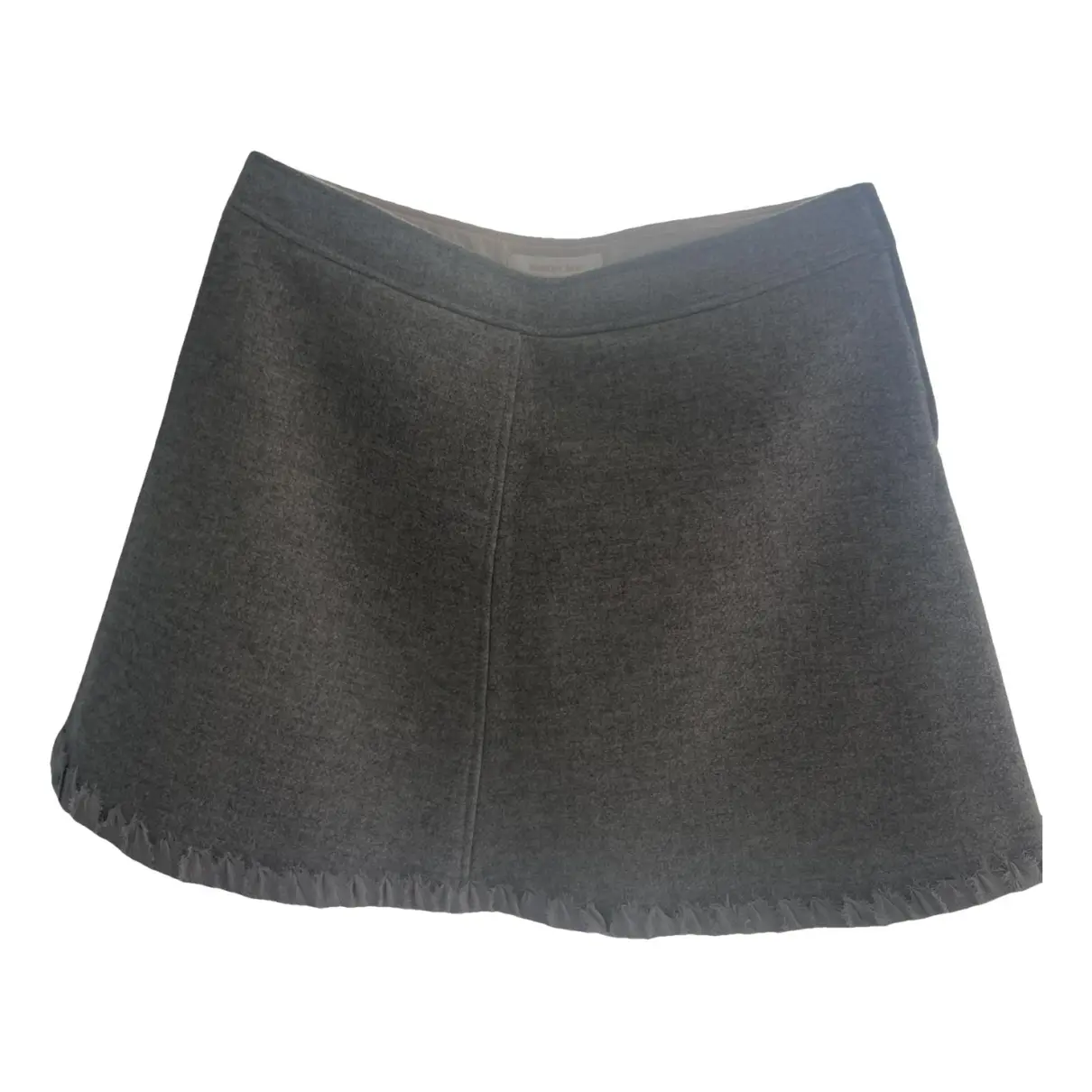 Wool mini skirt
