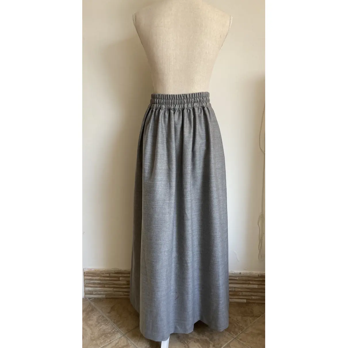 Buy Semicouture Wool maxi skirt online
