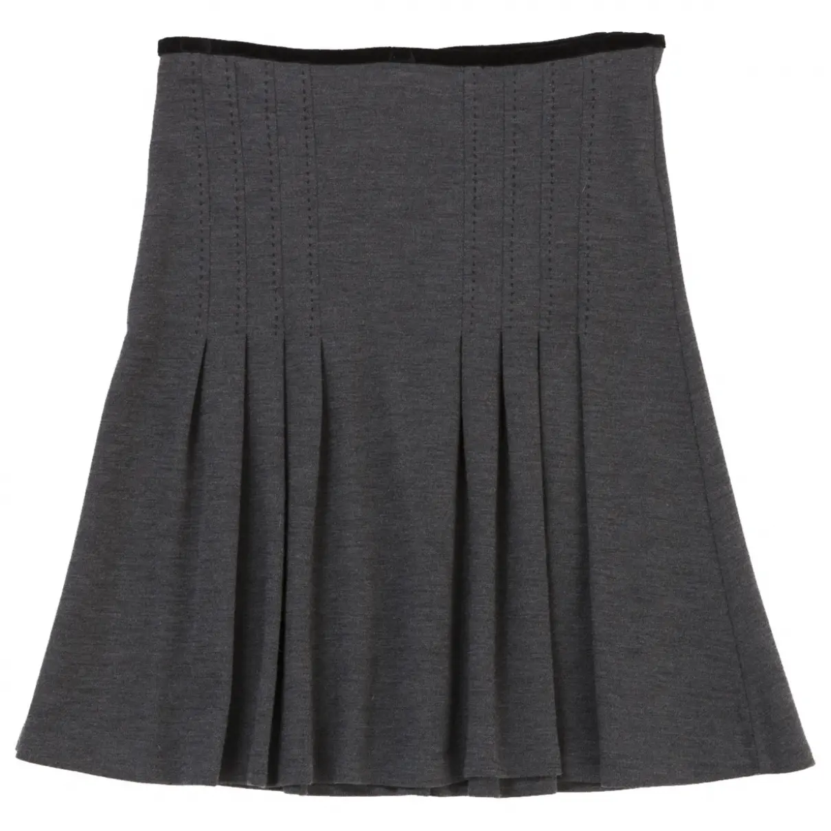 Grey Wool Skirt Diane Von Furstenberg