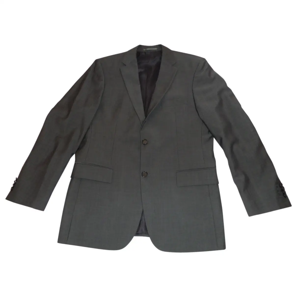 Grey Wool Suit Hugo Boss