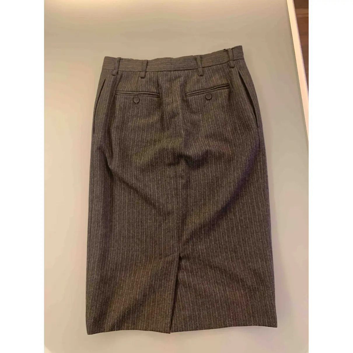 Buy Yves Saint Laurent Wool mid-length skirt online