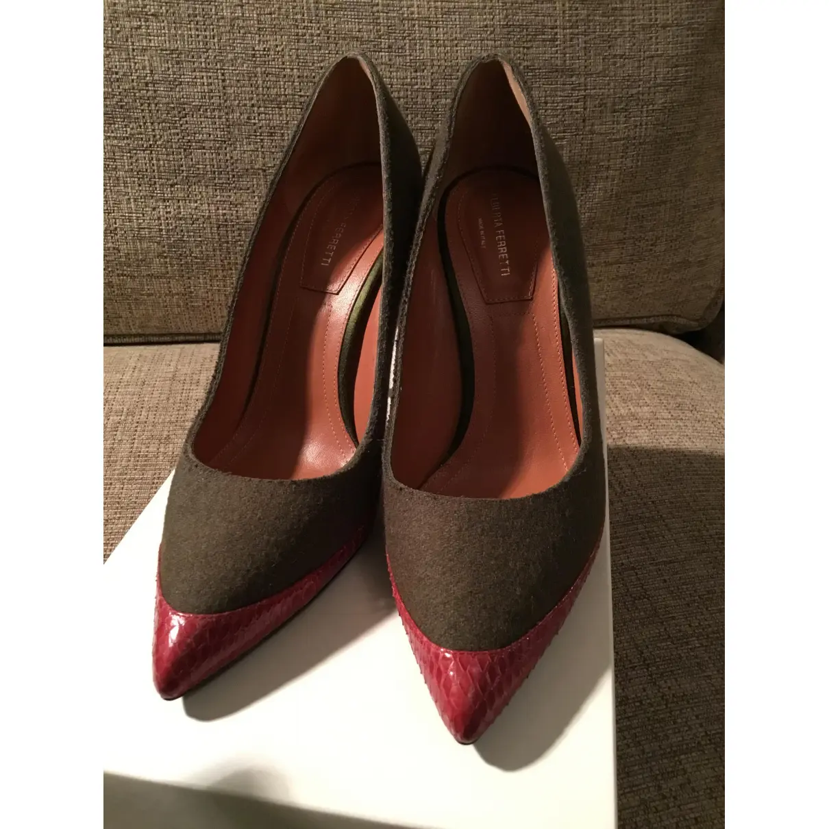 Cloth heels Alberta Ferretti