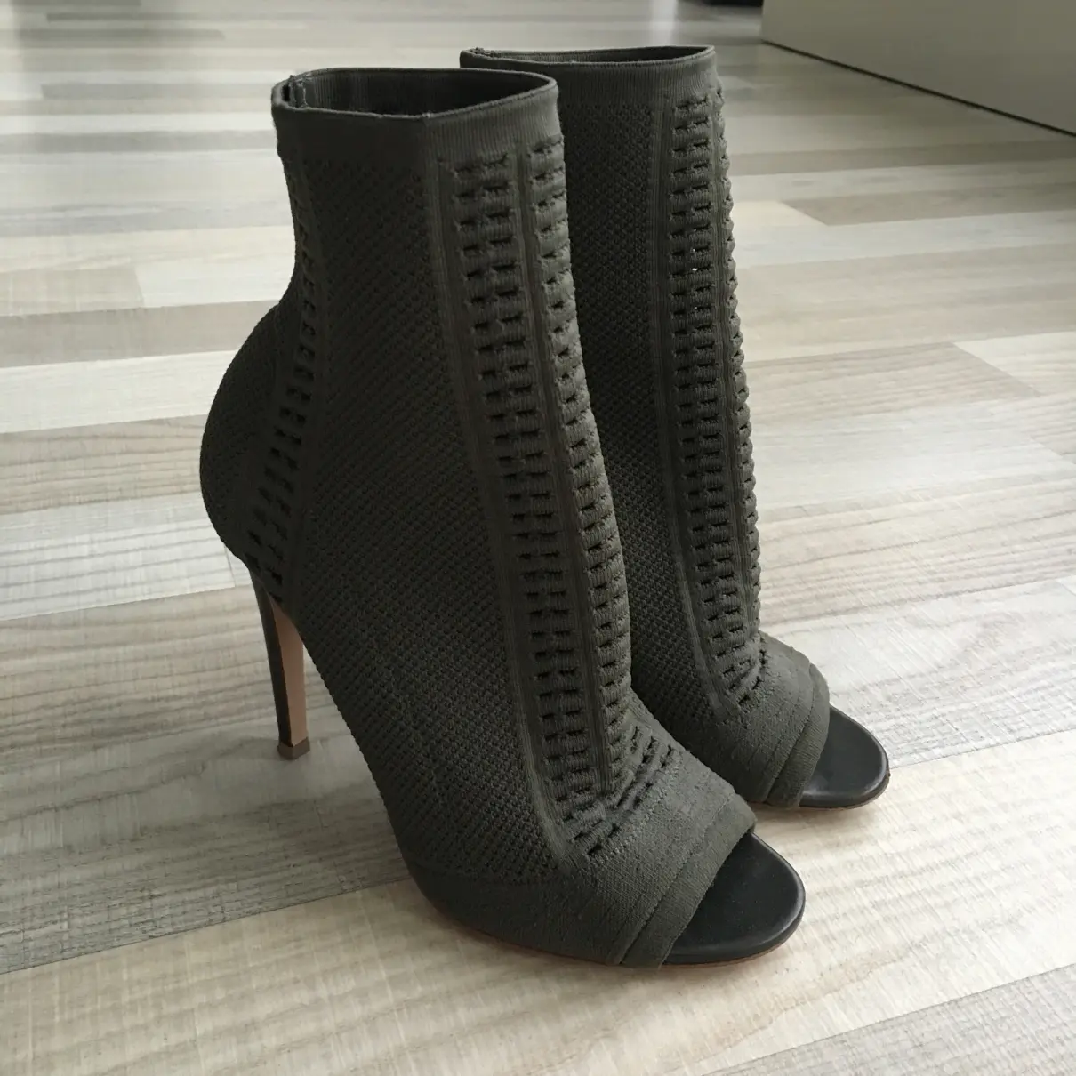 Buy Gianvito Rossi Cloth open toe boots online