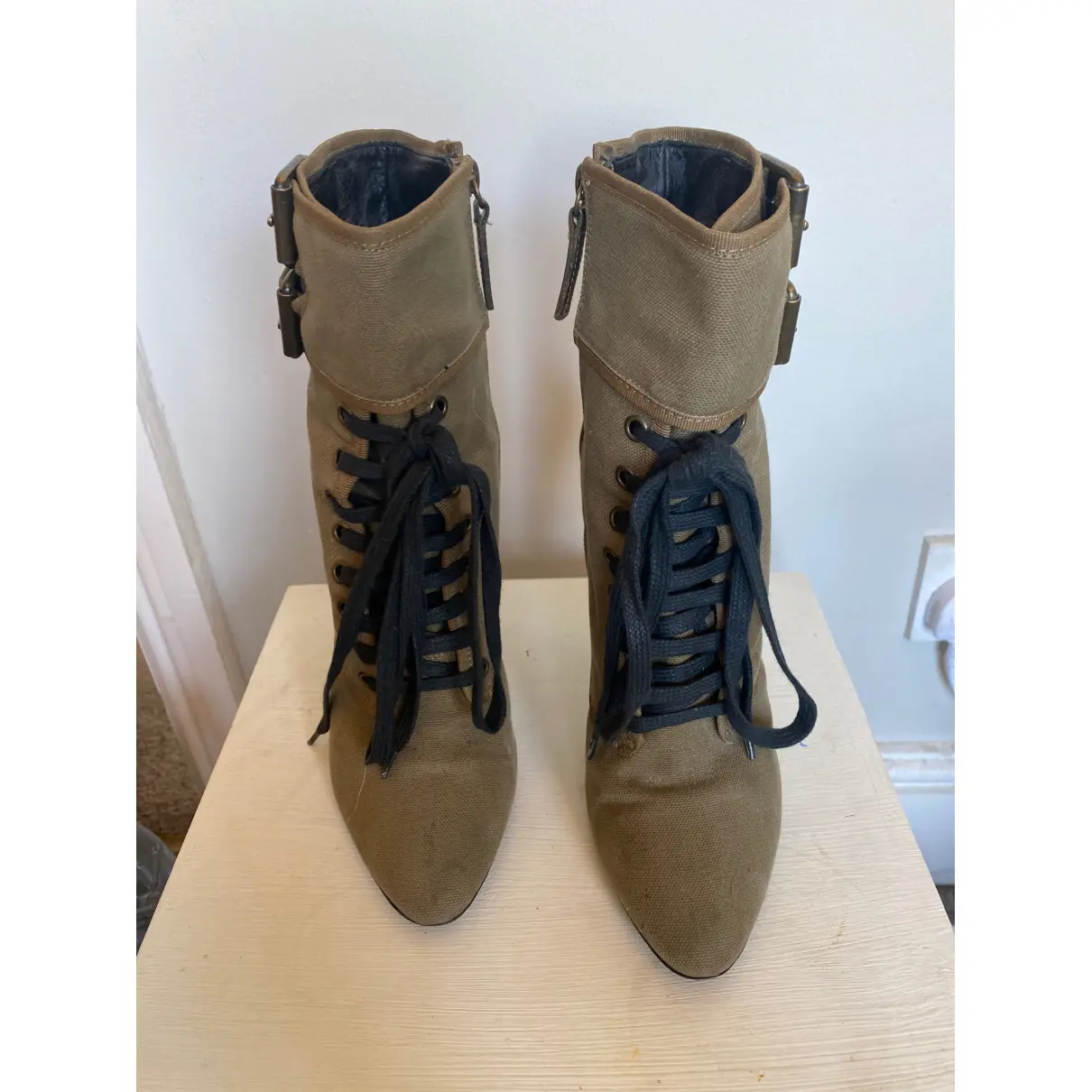 Buy Giuseppe Zanotti x Balmain Cloth ankle boots online