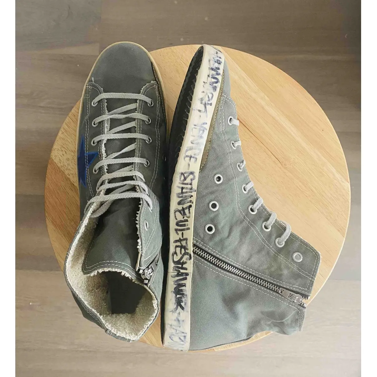 Cloth high trainers Golden Goose