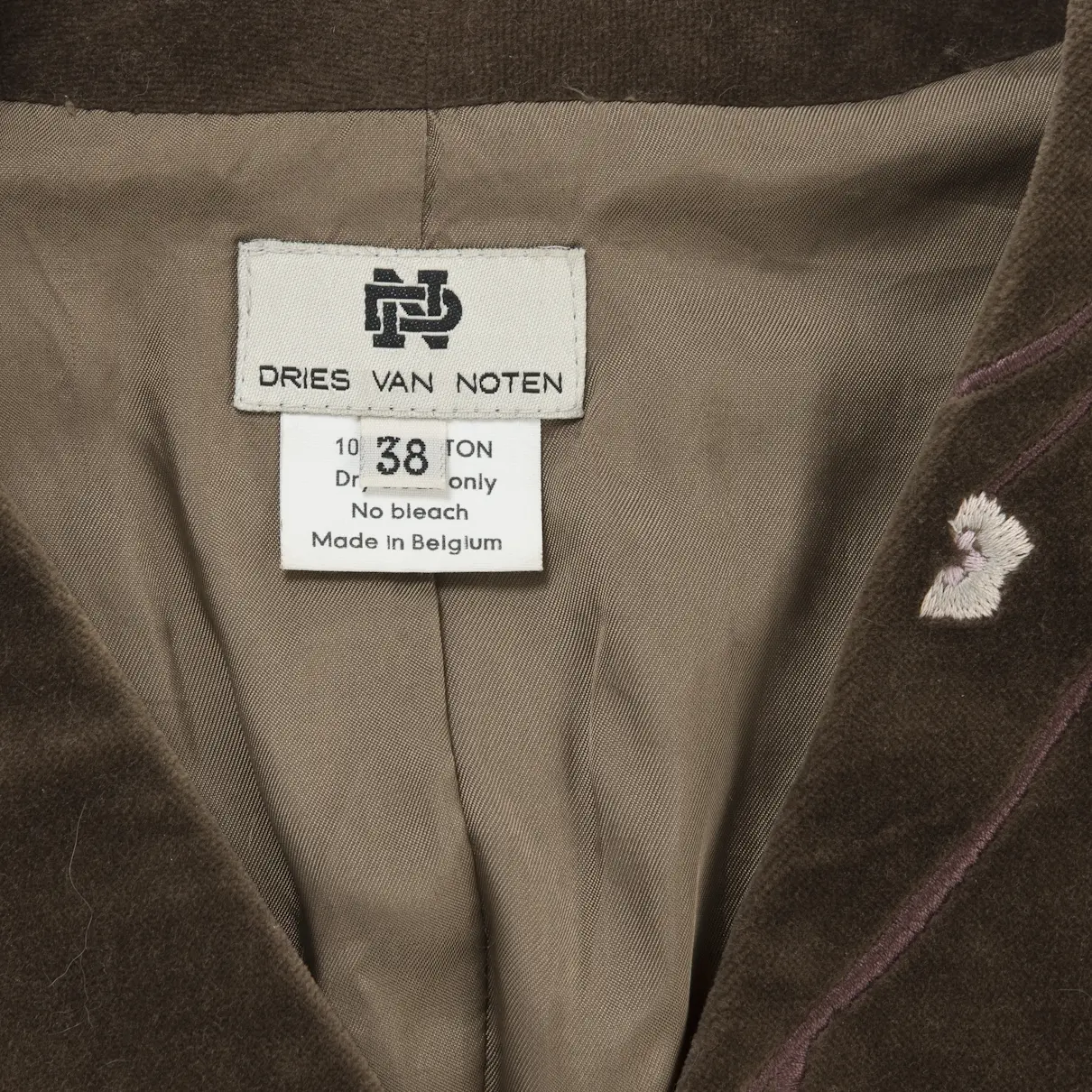 Buy Dries Van Noten Khaki Cotton Knitwear online