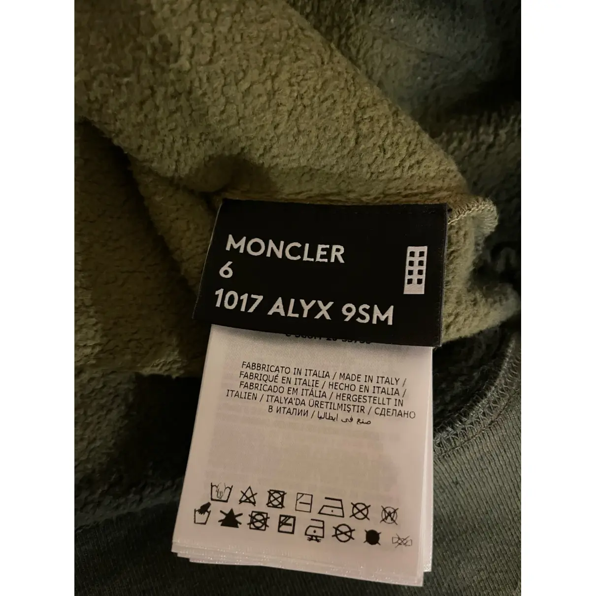 Moncler n°6 1017 Alyx 9SM sweatshirt Moncler Genius