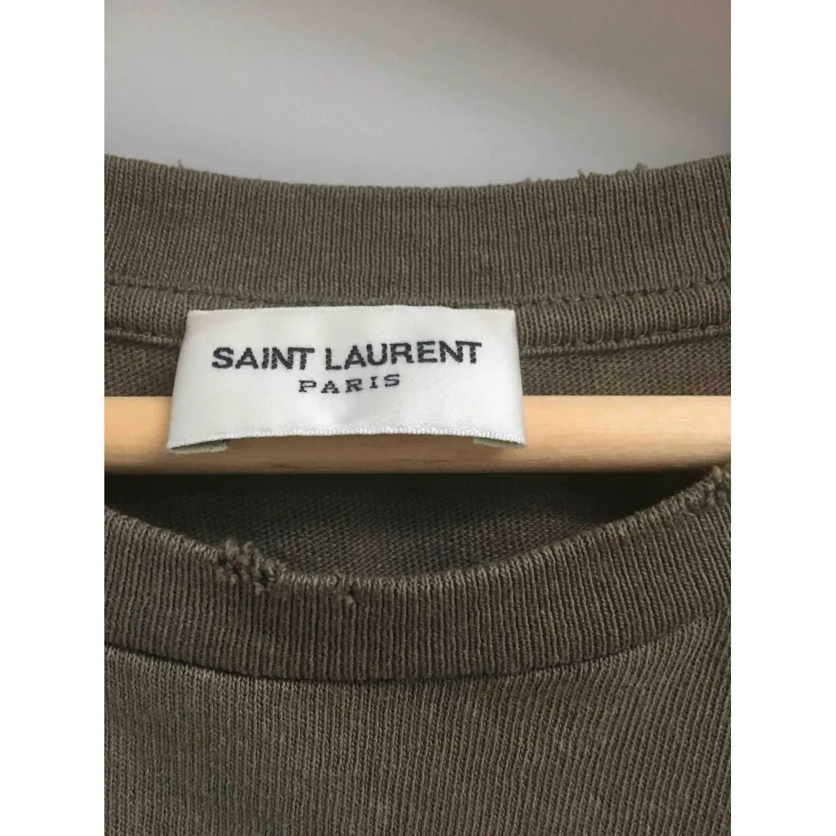 Khaki Cotton Top Saint Laurent