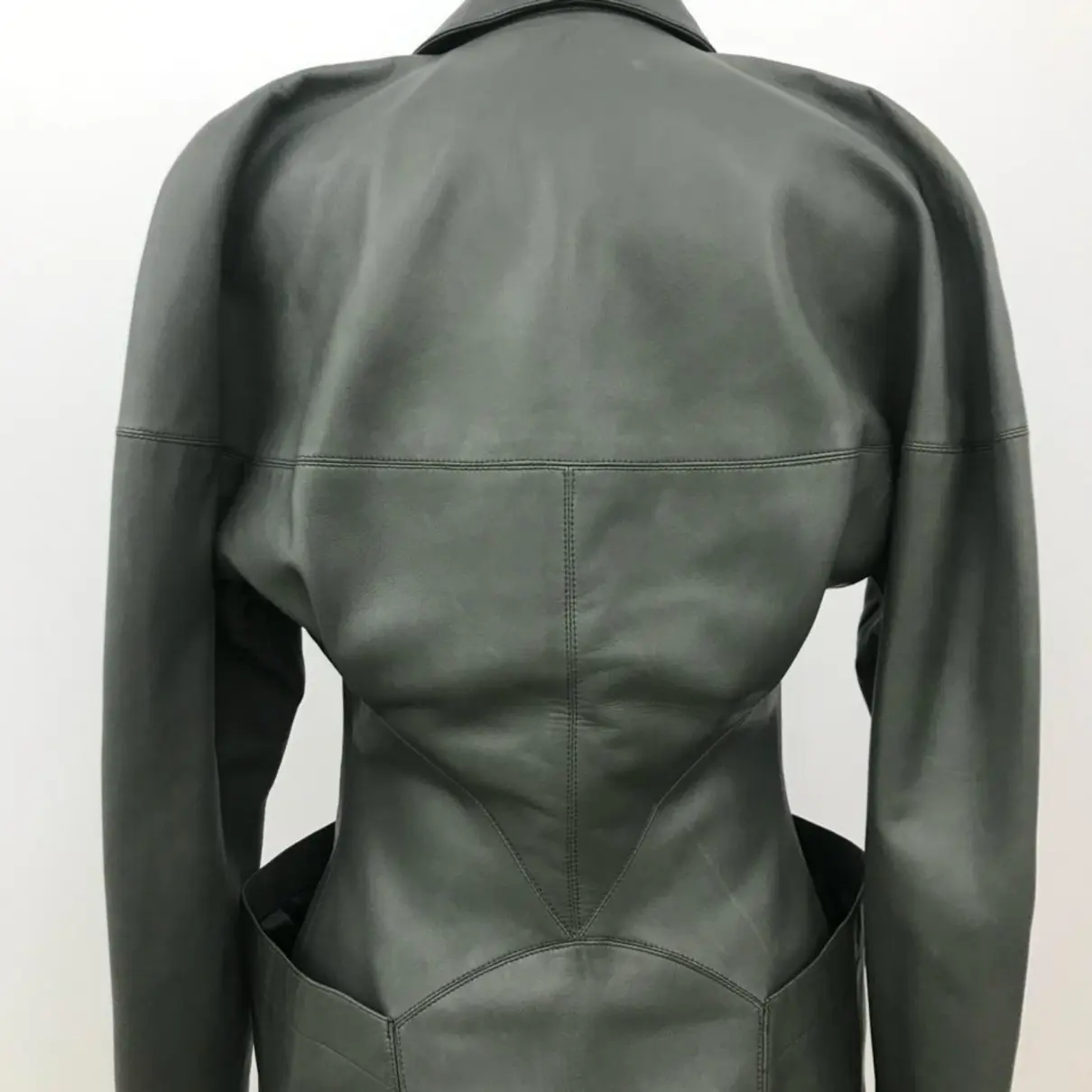 Leather skirt suit Alaïa - Vintage