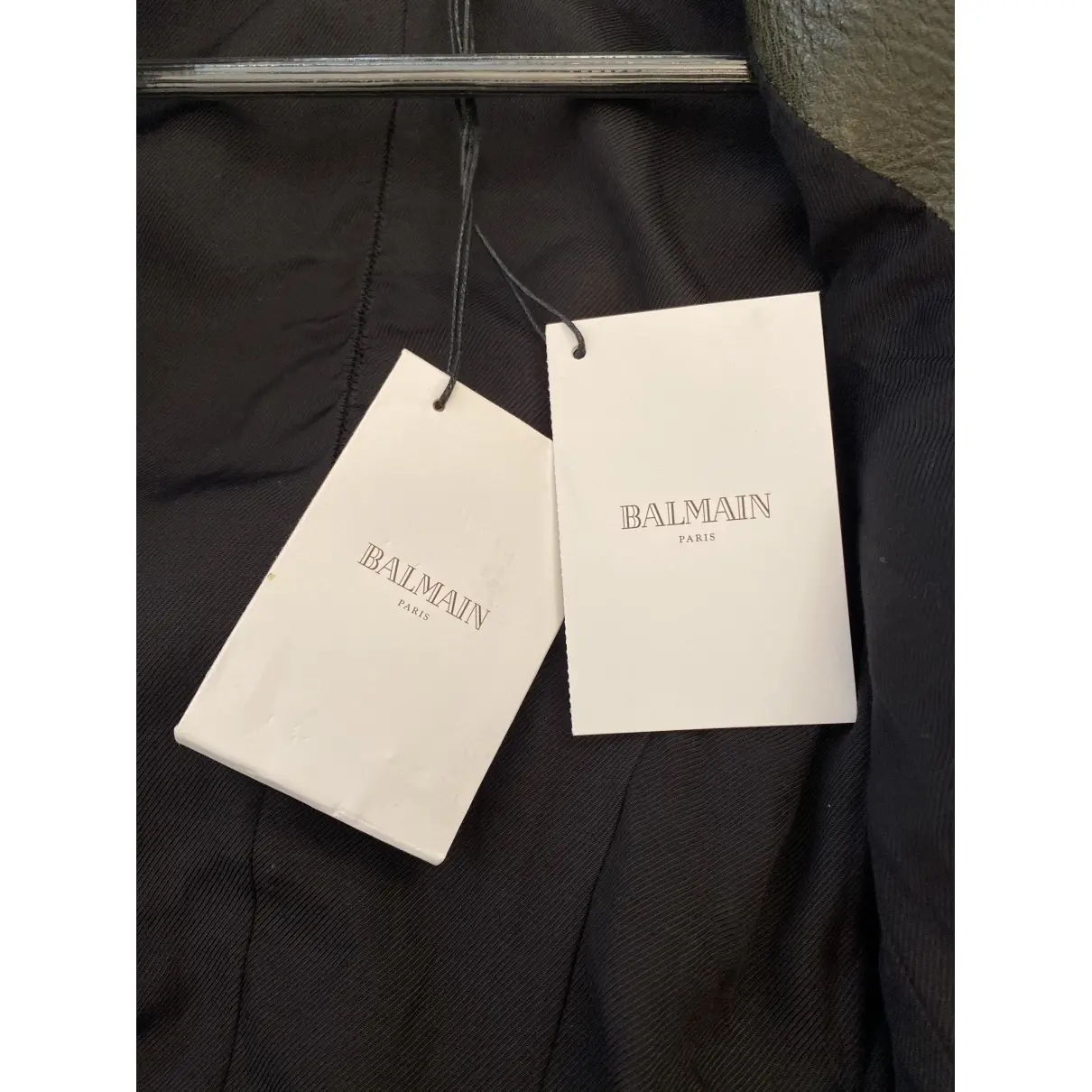 Leather blazer Balmain