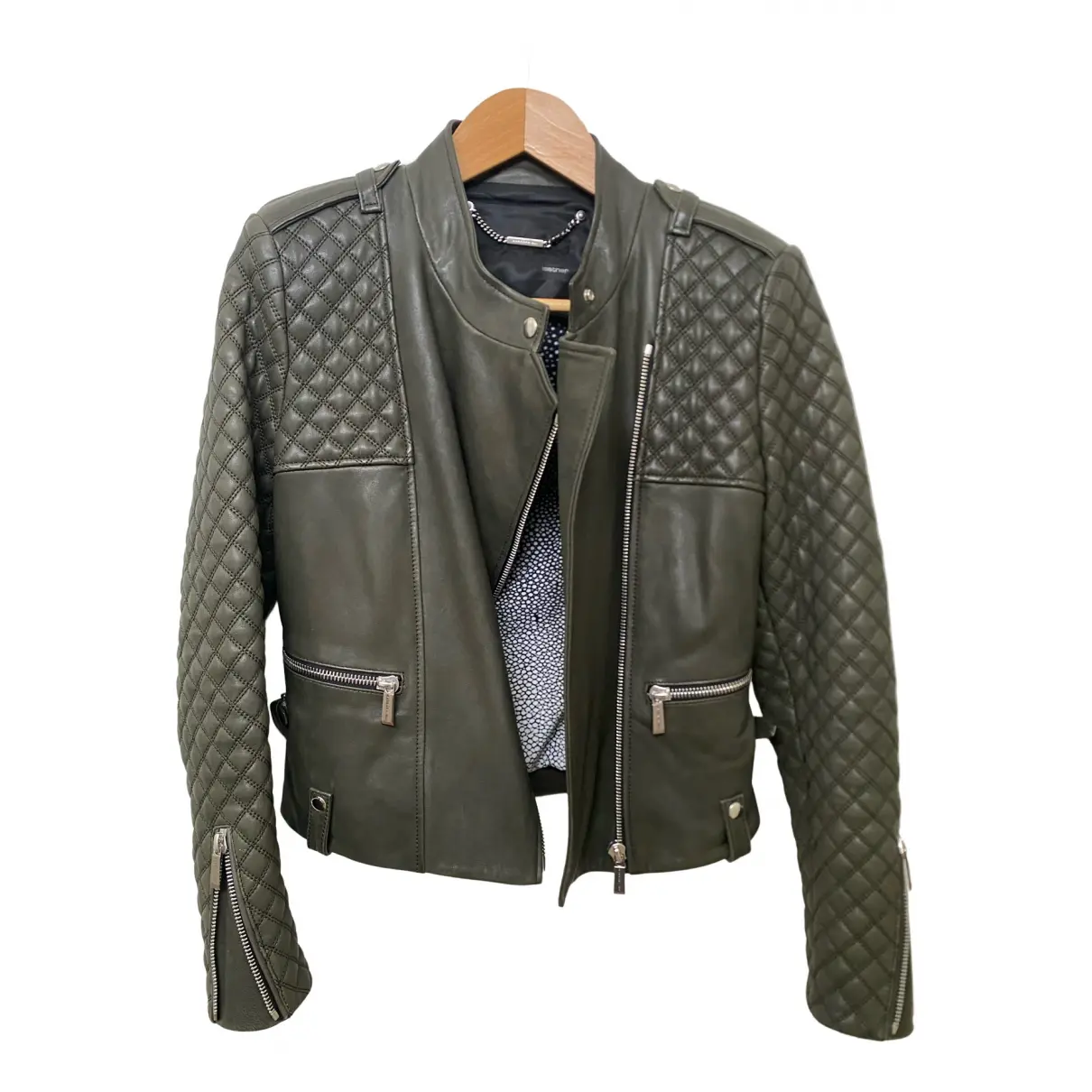 Leather biker jacket Barbara Bui