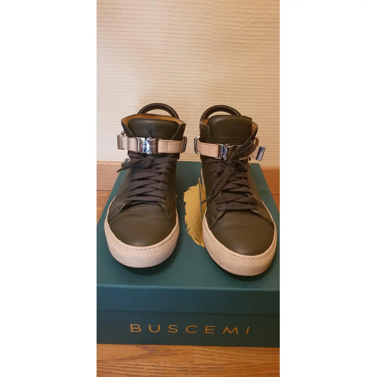Buscemi Leather high trainers for sale