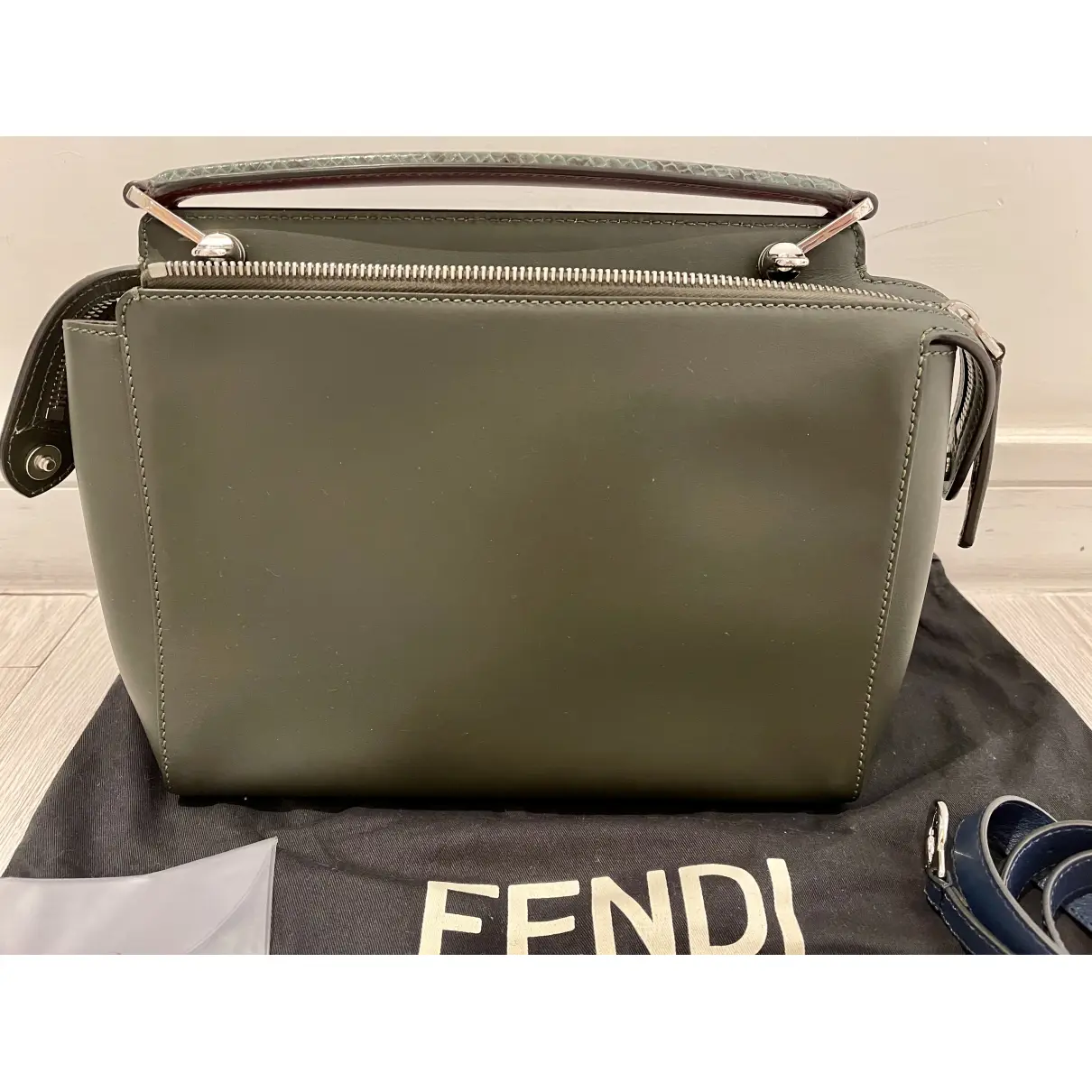 Buy Fendi Dot Com leather crossbody bag online