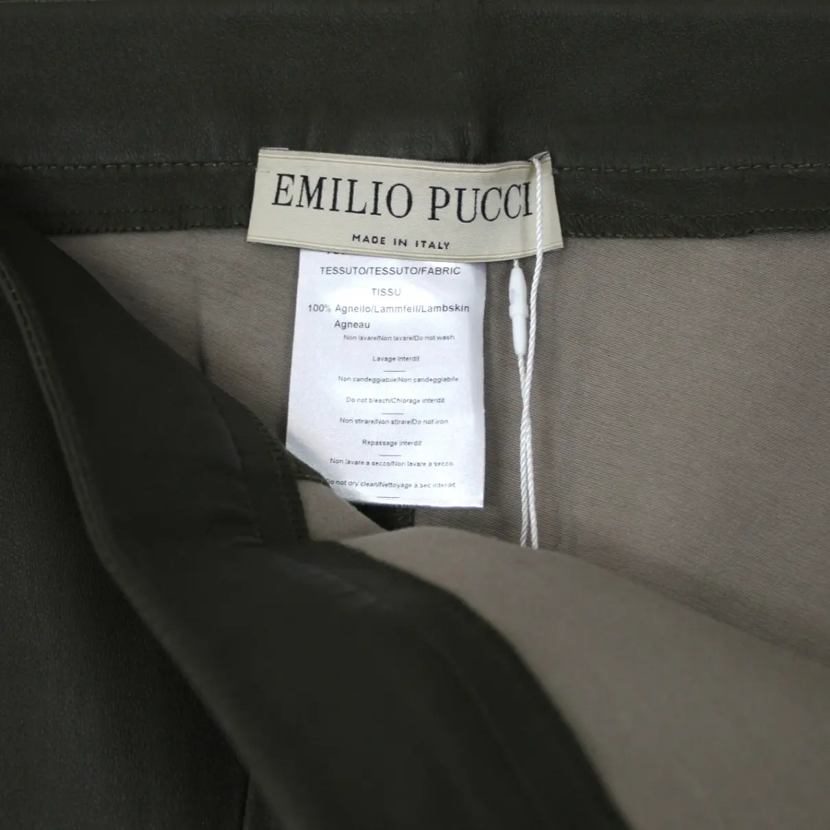 Buy Emilio Pucci Leather leggings online