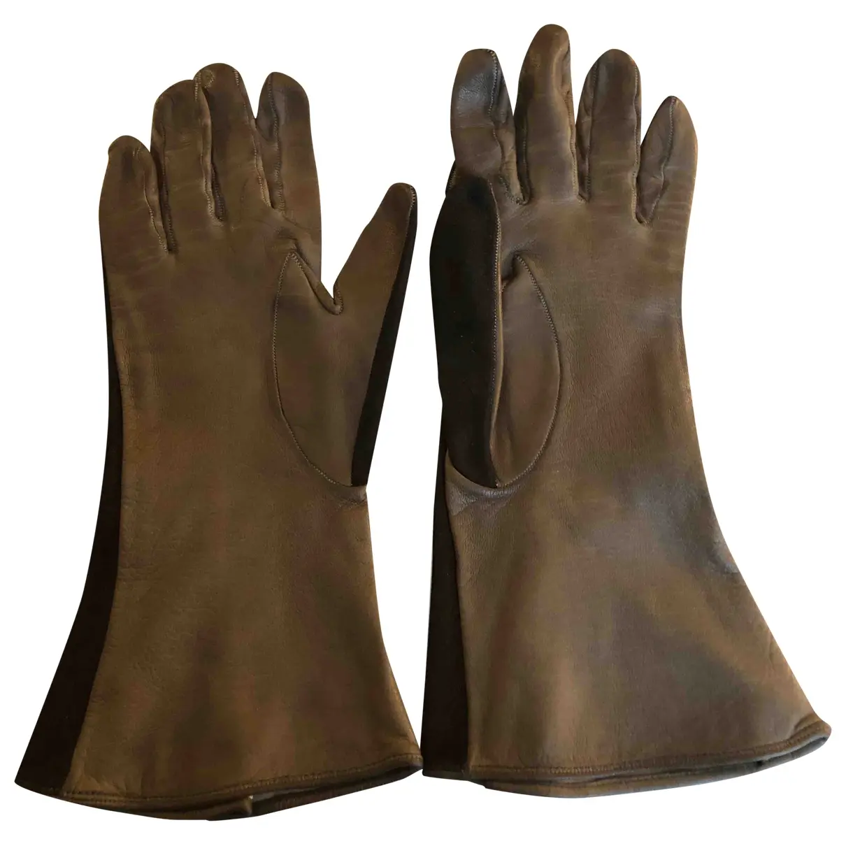 Hermès Leather long gloves for sale - Vintage