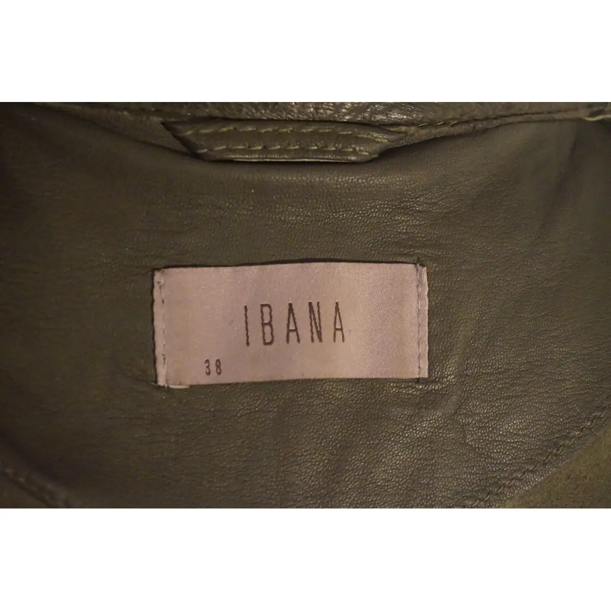 Leather mid-length dress Ibana