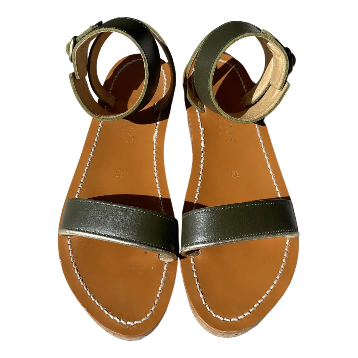 Leather sandals K Jacques