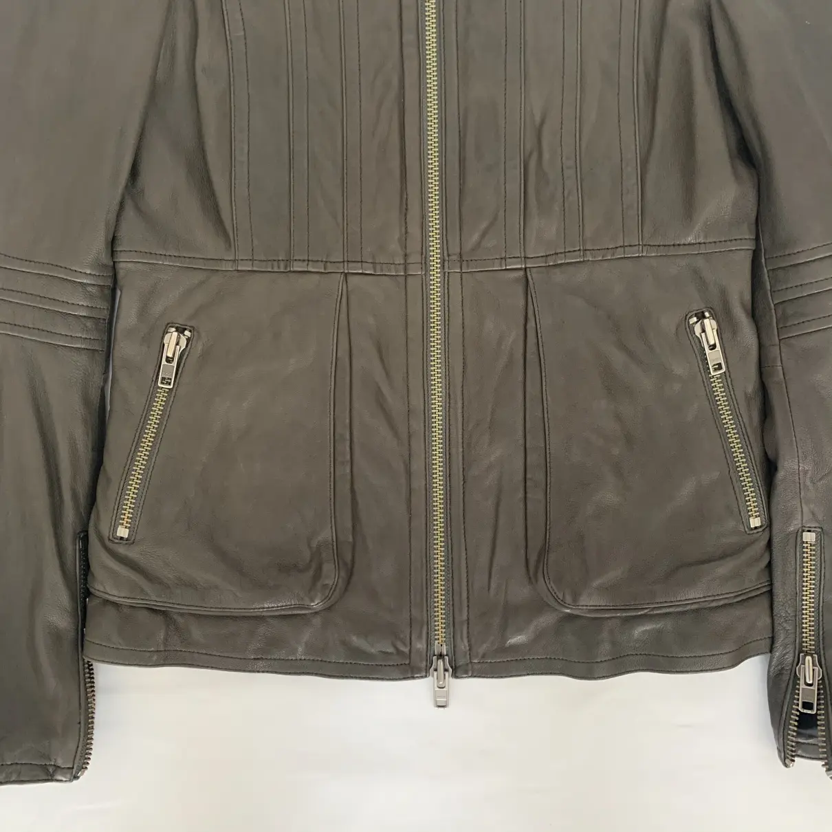 Leather biker jacket Mackage