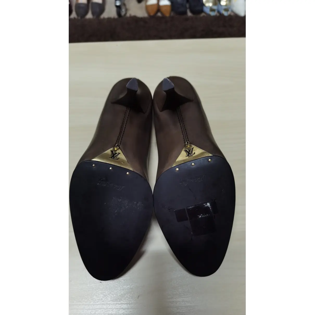 Madeleine leather heels Louis Vuitton - Vintage